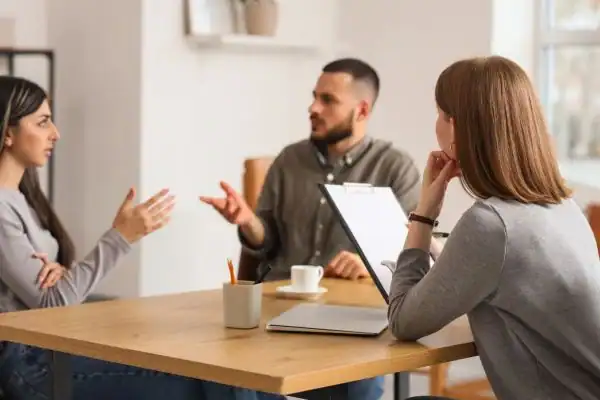 Image of couple access free mediation using family mediation voucher scheme Sheerness