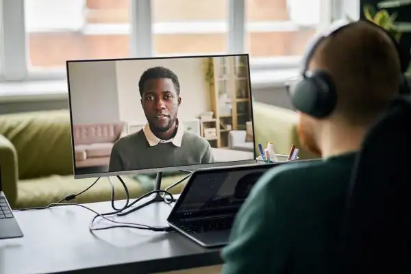 Man attending online mediation Sheerness MIAMS session
